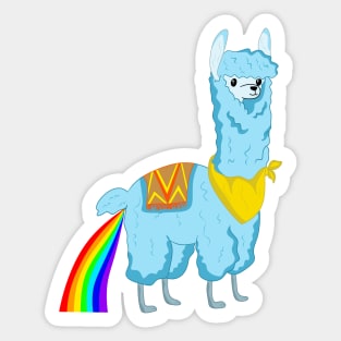 Colorful alpaca Sticker